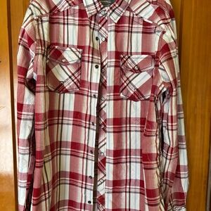 Mens BKE snap longsleeve shirt
